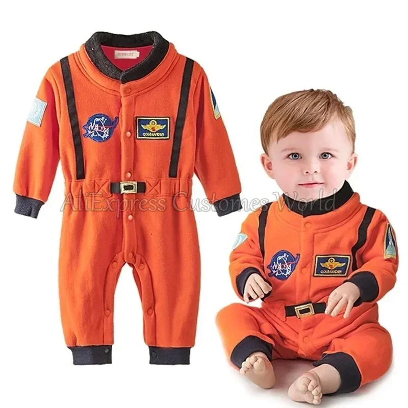 Birthday Space Suit Rompers Toddler Infant Astronaut for Baby Boys Cosplay Costume Halloween Christmas Party Cosplay Fancy Dress