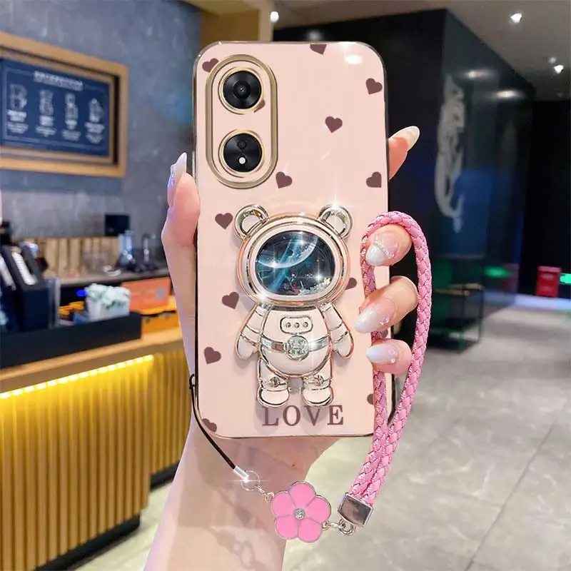 البرسيم حزام بريق الرعاية الدب حامل هاتف الحال بالنسبة ممن لهم A38 A36 A76 A58 A57 A74 A78 A5 A7 A79 A95 A60 A18 A53 A17 A16 4G 5G #1