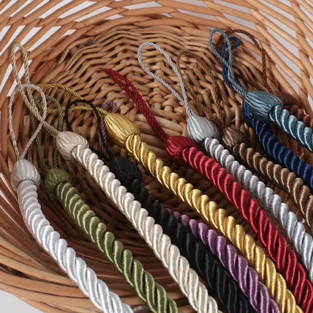 2Pcs Handmad Curtain Woven Tiebacks Ins Style Light Luxury Curtains Binding Rope Easy to Use Curtains