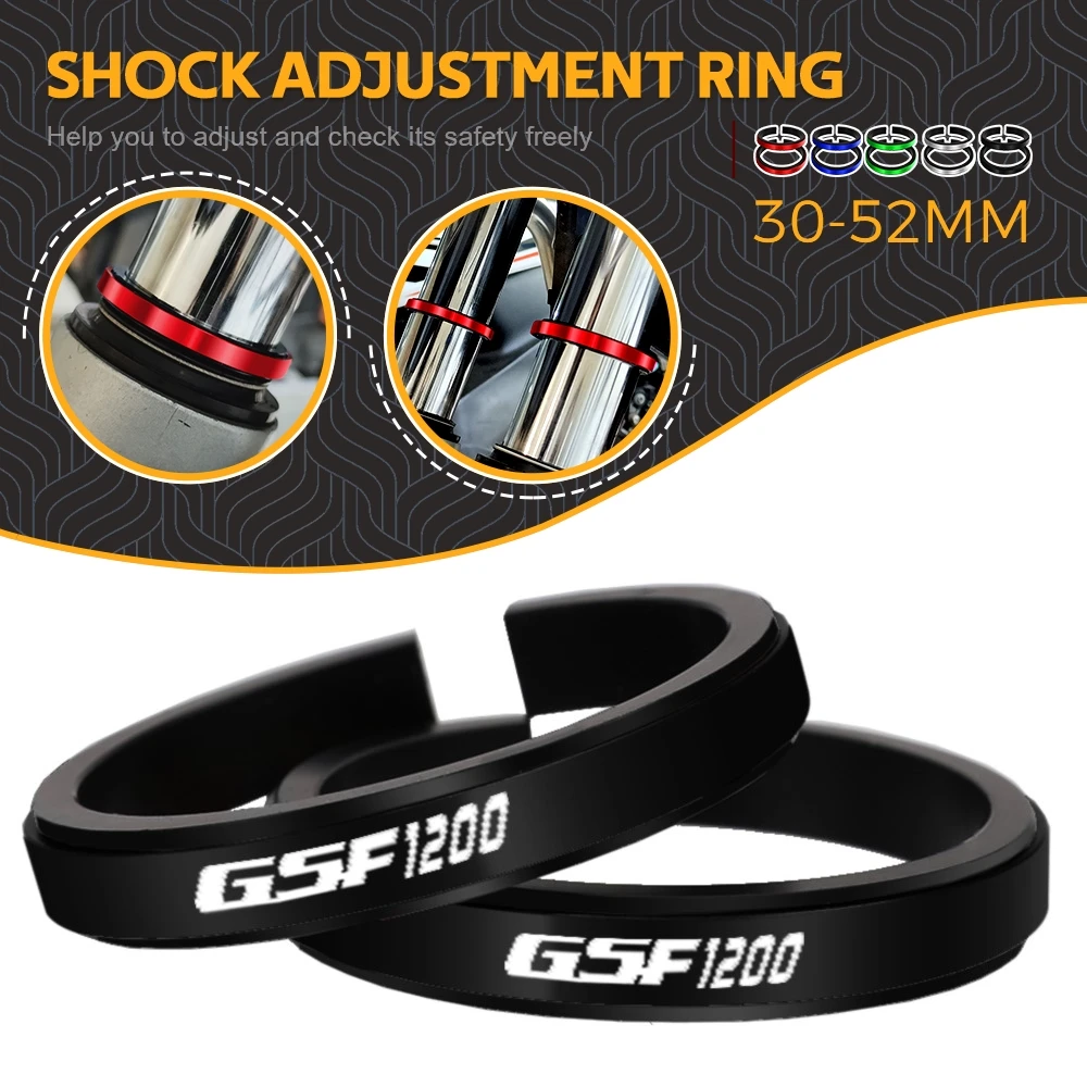 

FOR SUZUKI GSF1200 BANDIT 1996-2008 Motorcycle Adjustment Shock Absorber Auxiliary Rubber Ring CNC Accessories Fit 30MM-52MM