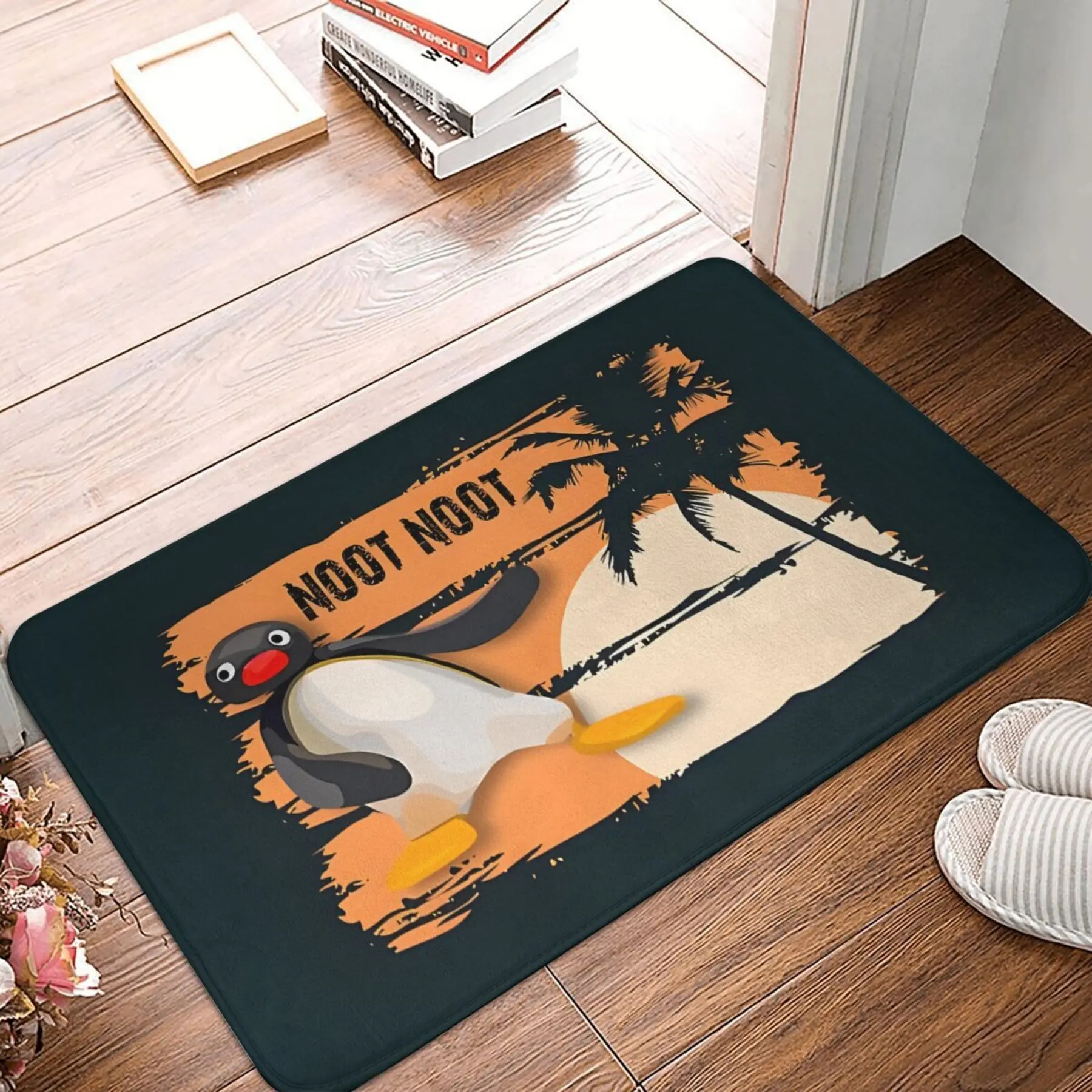 1pc Flannel Mat, Penguin 