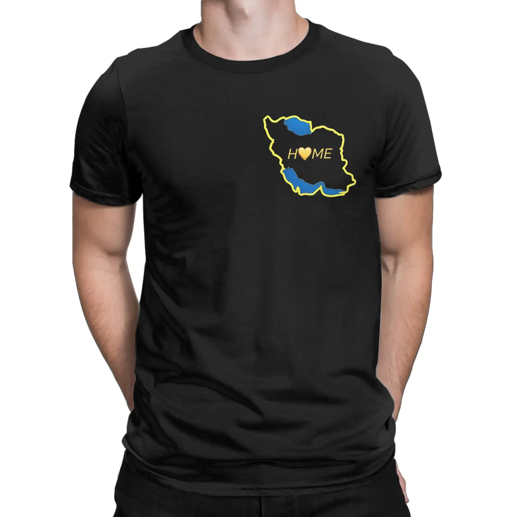 Iran the Motherland T-Shirts for Men  Vintage 100% Cotton Tees Round Neck Short Sleeve T Shirts Plus Size Clothing