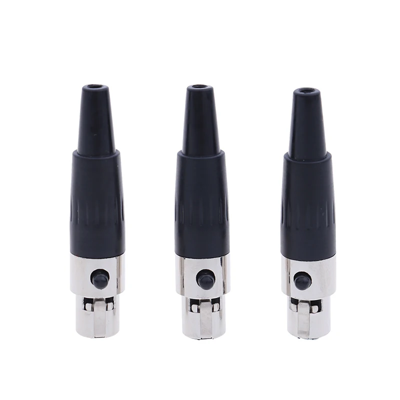 1Pc 3pin female plug mini TA3F XLR audio microphone connector MIC adapter