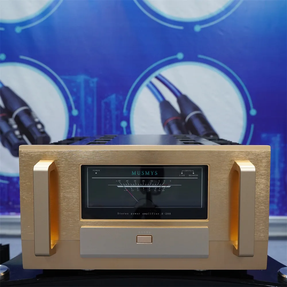 N-110 MUSMYS A-200 모노 박 클래스 A 파워 앰프 스터디 아큐페이즈 브랜드 테크놀로지 300W/CH 8옴 하이파이 파워 앰프 페어