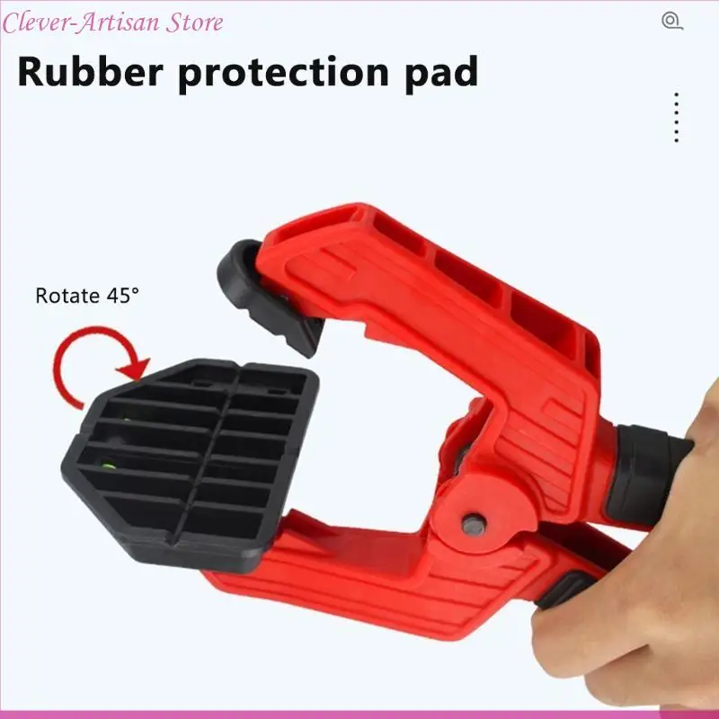 

E06B Strong Quick Grip Clip Heavy Duty Spring Clamp for w/ Spirit Levels for Woodwork