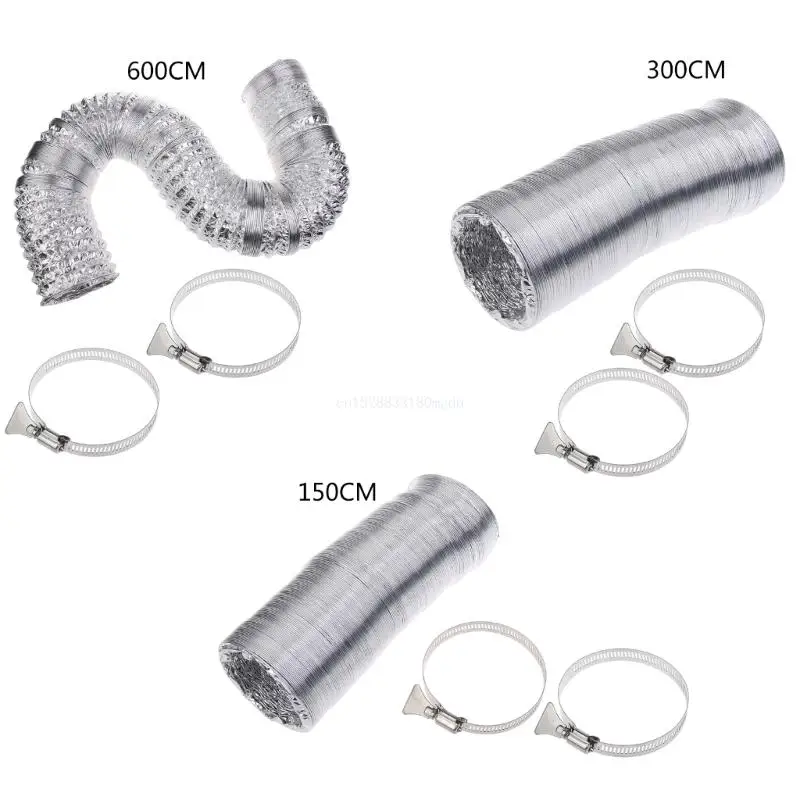 

Aluminum Foil Duct Hose Pipes Fitting Kitchen Flexible Exhaust Inline Fan Vent Hoses Ventilation Air Vent Tube Part Dropship