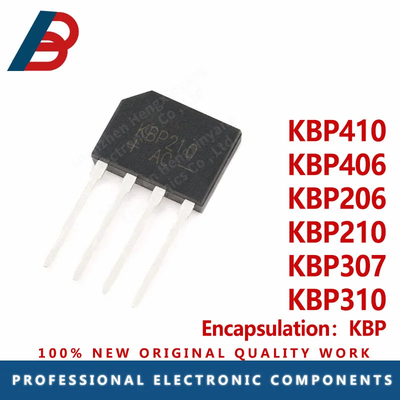 10PCS Rectifier bridge 2A package KBP KBP410 KBP406 KBP206 KBP210 KBP307 KBP310