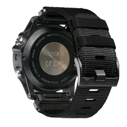 Garmin için 22 26mm Camo kolay Fit naylon kayış Fenix5 5XPlus 6 6XPro7 7 Quick hızlı yayın saat kayışı Tactix7 Pro bilezik kemer