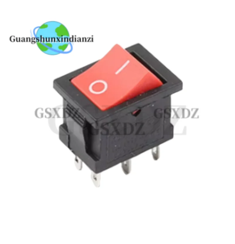 10Pcs Rocker Switch 2/3 Position 6PIN 6A/250V 10A/125V Electrical Equipment With Light Power Switch Boat Power Rocker Switch