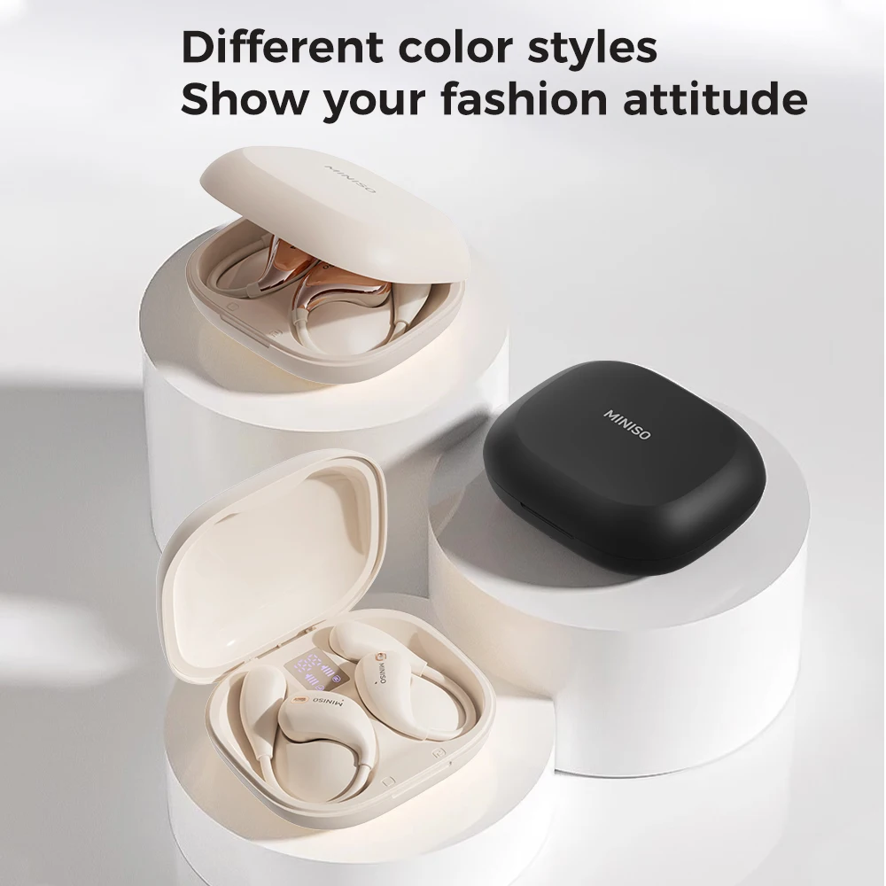 MINISO X33 Bluetooth Headphones AI Smart Translation Open-Ear  Wireless Earbuds 50Hour Battery Life Noise Cancellation For music