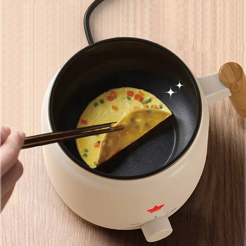 

Multifunction Pot Portable Travel Mini Electric Hot Pot 200W 1.2L Electric Cooker Student Dormitory Low Power Noodle Cooker