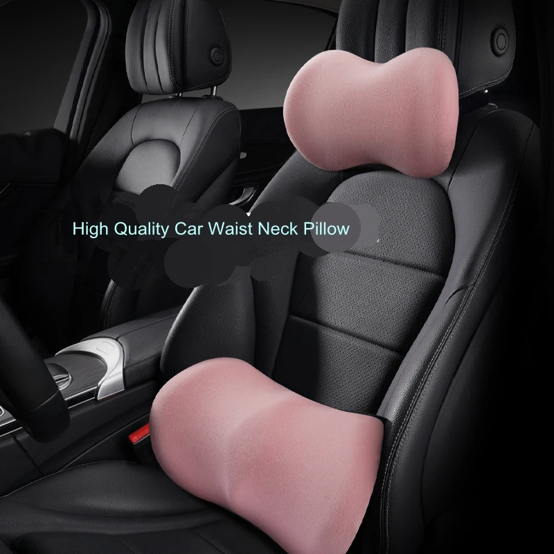 

High Quality Colorful Fashion Memory Foam Headrest Comfortable Soft Lumbar Support Car Neck Pillow