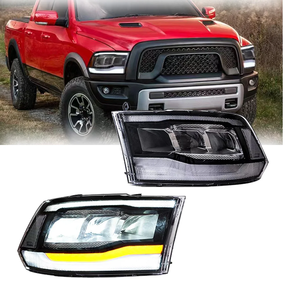 

Pop Auto Headlights Assembly For Dodge RAM 1500 2500 3500 Headlights 2009-2019 For RAM1500 CLASSIC 2019-2021 Head Lamps