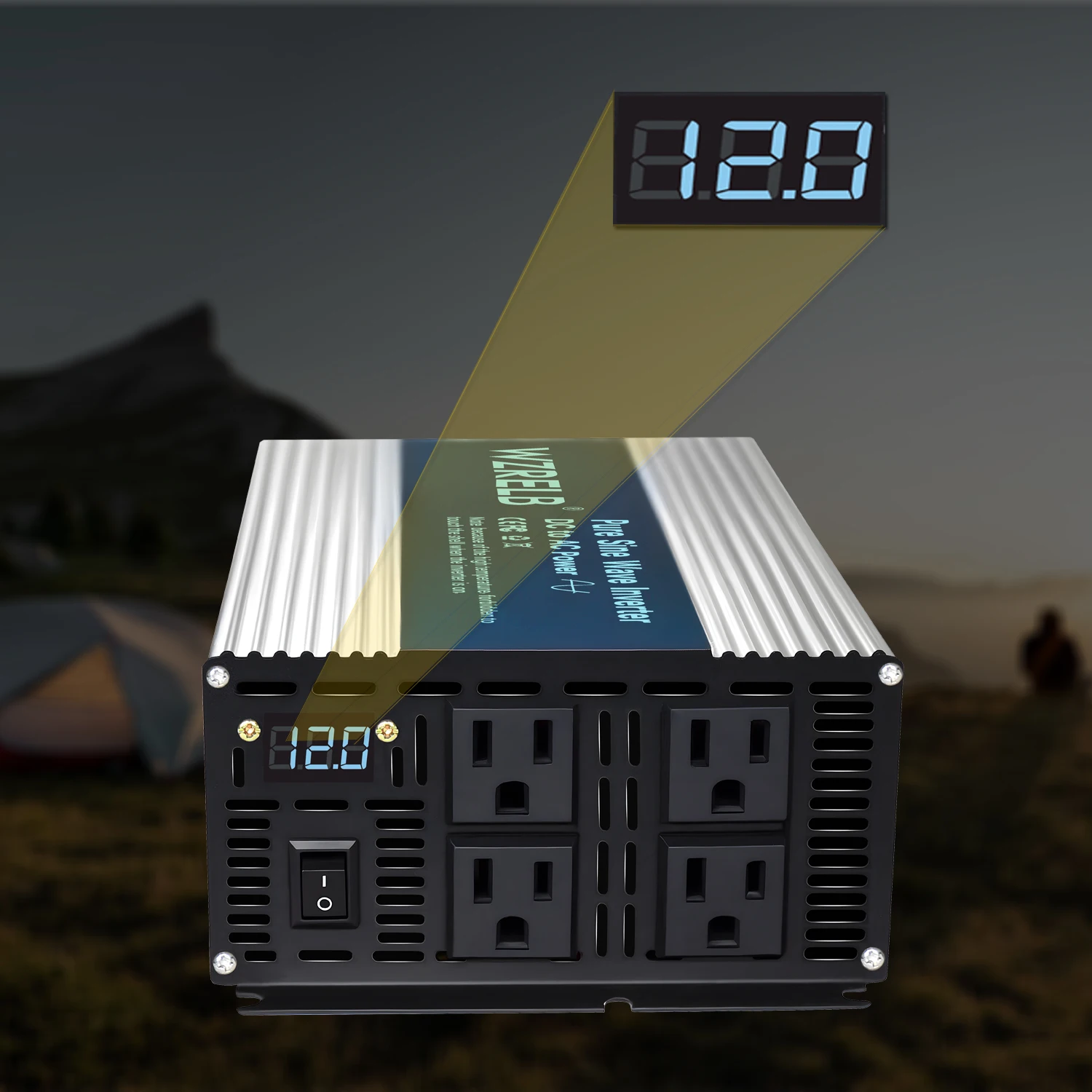 1500W Pure Sine Wave Inverter 24V 220V Wind Solar Panel Power Supply Battery Bank 12V/36V/48V DC to 120V/230V/240V AC Converter