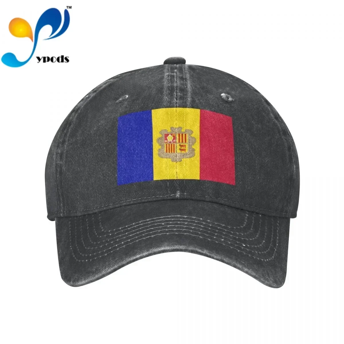

Andorra Flag Denim Baseball cap Snapback Hats Autumn Summer Hat for Men Women Caps Casquette hats
