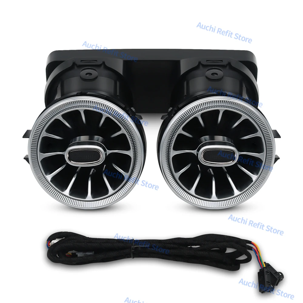 64 Colour Rear LED Air Vent，Mercedes Benz E-Coupe CLS G-Class W238 W434 C257 Back Turbine Air Outlet Nozzle Decorative Light