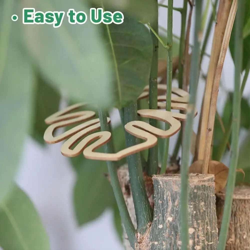 1/2PCS Reusable Turtle Shell Bamboo Clamp Support Branches Garden Tools Wooden Flower Stem Holder Plant Stem Support