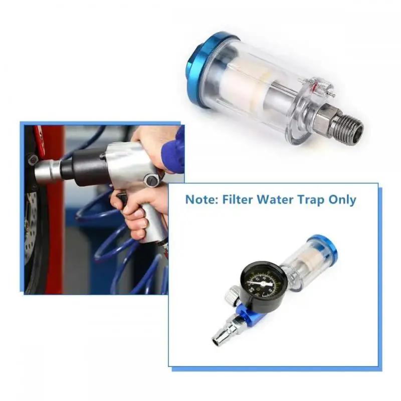 Water Oil Separator Air Mini Filter Moisture Trap With European Style For Compressor Spray Paint Gun Tool Pneumatic Parts