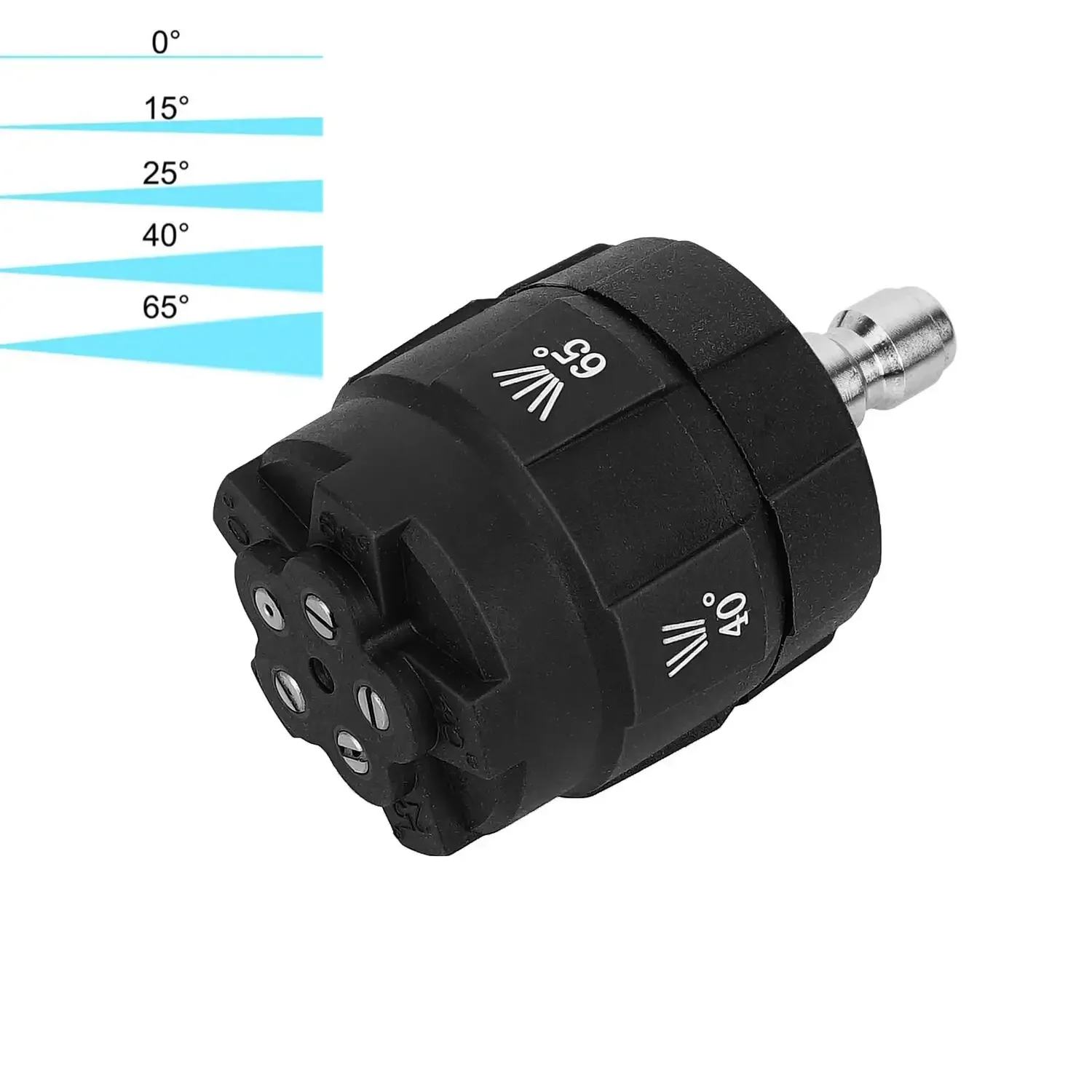 

High Pressure Washer 5 Spray Angles Water Nozzle With 1/4" Quick Plug