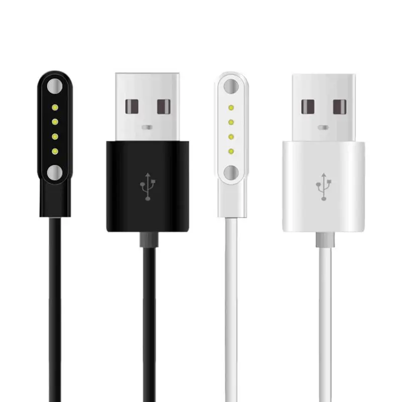 Adaptador de cargador Universal para reloj inteligente, Cable de carga USB de 4 pines, Cable de carga magnético p