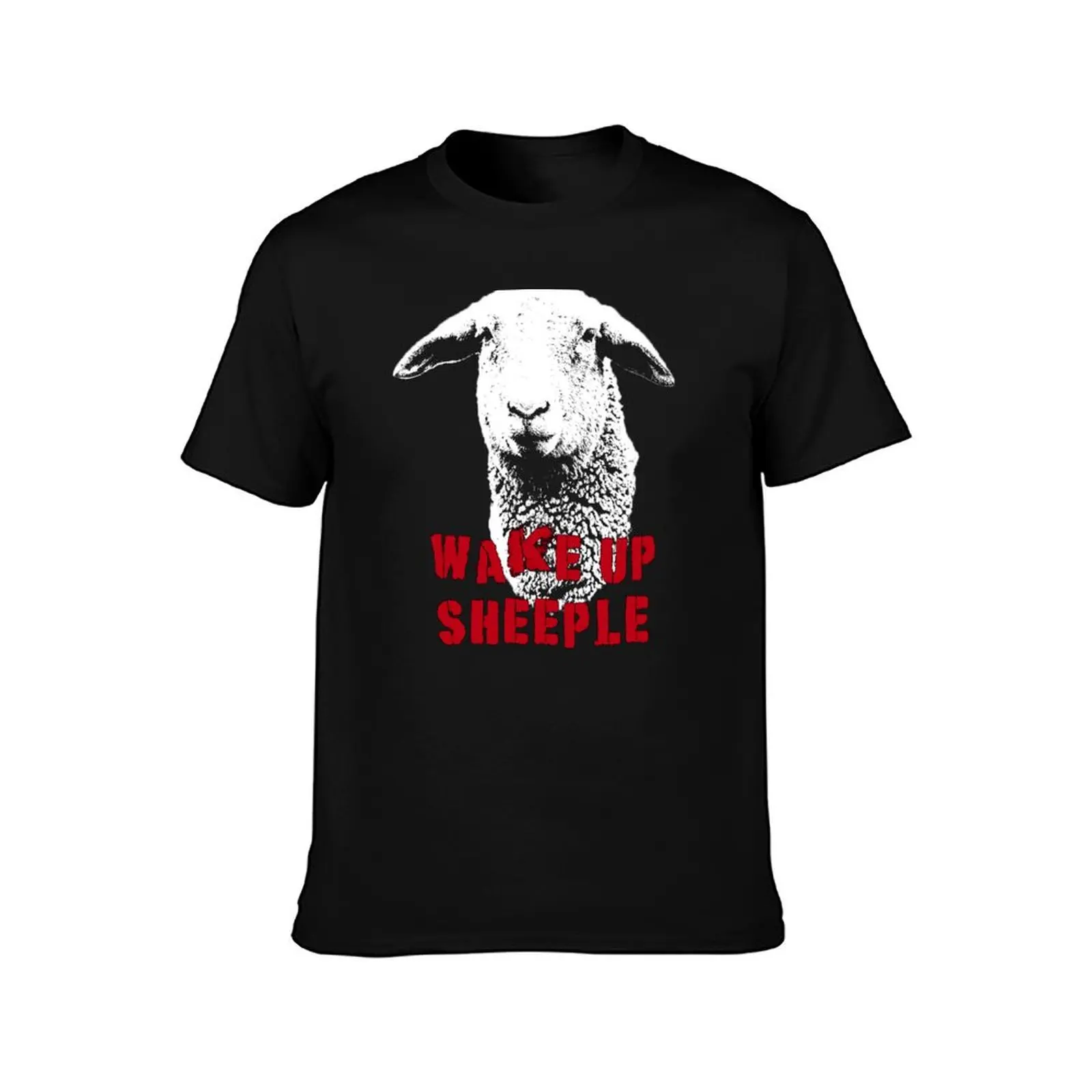 Wake Up Sheeple, Sheep T-Shirt t shirt man plain T-Shirt