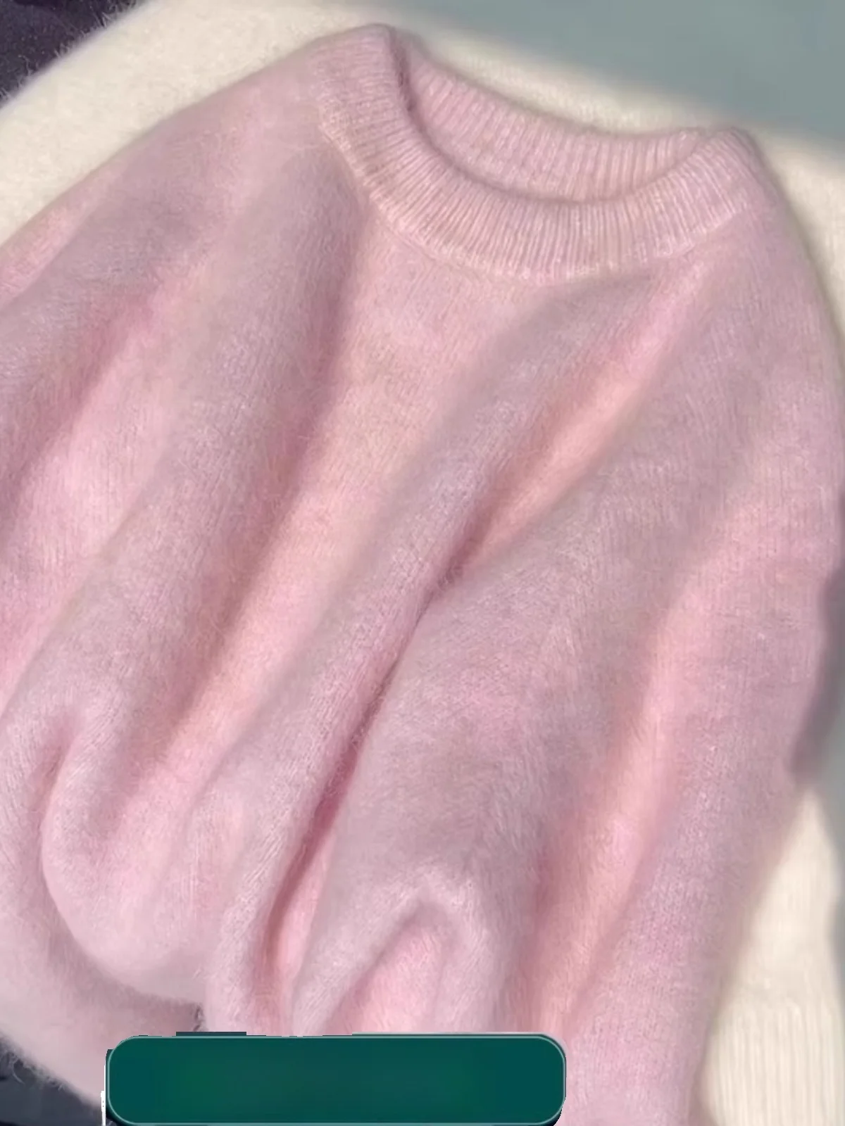 Loose Casual round Neck Pullover Sweater Women's Pink Knitted Shirt Trendy Autumn Winter Outerwear Comfortable Breathable