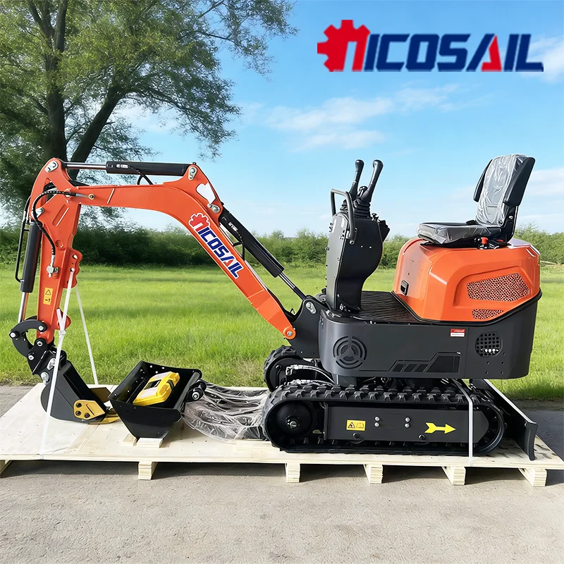 

Pilot Control 1.2 ton Mini Excavator Euro 5 CE Certified Hydraulic Digger For Garden Landscaping Farm EU Market