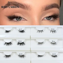 RED SIREN Half Mink Lashes New Arrial Cat Eye Winged Natural Lashes Makeup False Eyelashes