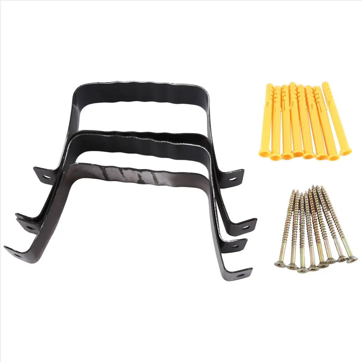 AA83 Downspout Adapter Gutter Downspout Strap 3X4 Leader Strap 3X4 (4 Pack) (Brown)