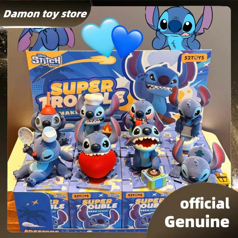 

Подлинная слепая коробка Disney Stitch Super Bad Guy Series Mystery Box Surprise Box Lovely Stitch Desktop Stitch Toy Рождественский подарок