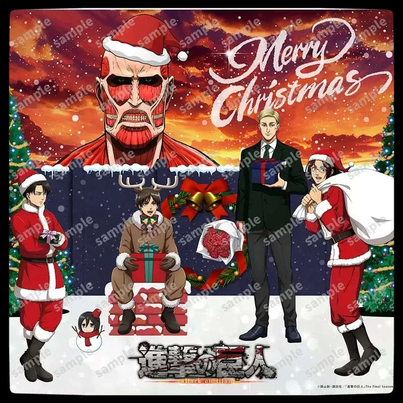 Figurka Akrylowa Anime Atak Tytanów Eren Erwin Levi Mikasa Ozdoba na Biurko Prezent Świąteczny dla Mężczyzn