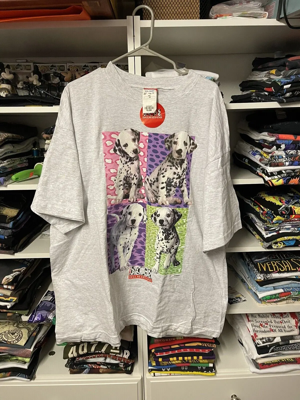 vintage t 90s Size 4XL Fits Like 2XL all over print 101 Dalmatians