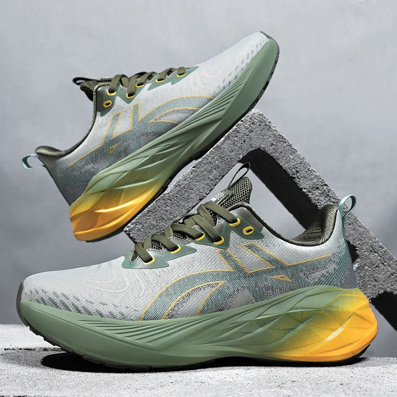 

Men's Cushioned Rebound Sports Shoes for Outdoor Leisure Running, Breathable and Lightweight Mesh Shoes