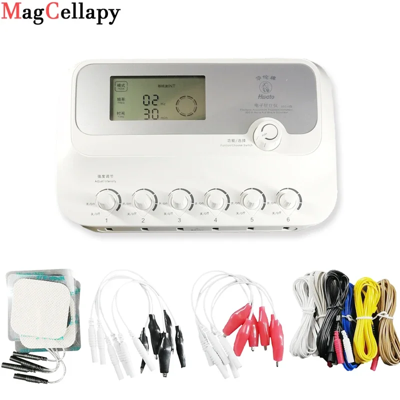 6 Channels Hwato SDZ III Low-Frequency Electro Acupuncture Stimulator Acupuncture Needle Treatment for Nerve and Muscle