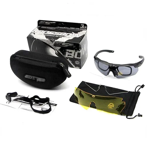 Imagen 2 del producto Gafas de tiro CS con ventilador militar, gafas de montar a prueba de explosiones y viento, ESS