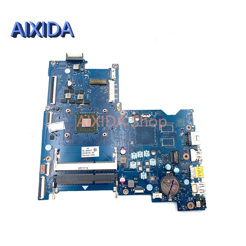 AIXIDA ABL51 LA-C781P 827705-001 827705-601 827705-501 main board For HP Pavilion 15-AF Laptop Motherboard A6-5200 CPU full Test