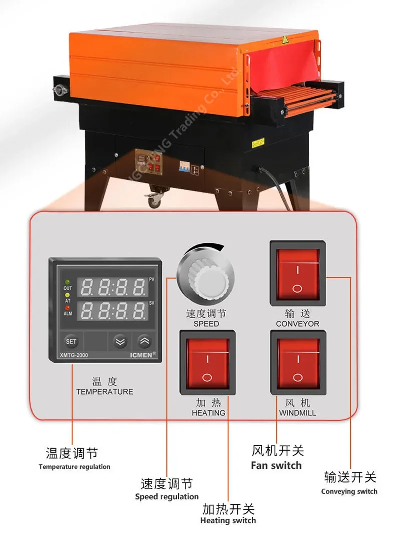 Bsg4525 Jet Heat Shrink Film Verpakkingsmachine Verpakkingsdoos Lamineermachine Bestek Verpakking Sluitmachine