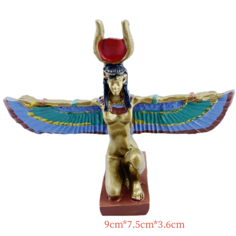Isis مصر الراتنج الحرف اليدوية تذكارية سطح المكتب زخرفة طاولة داخلية إكسسوارات ديكور منزلي مجموعة الهدايا #6
