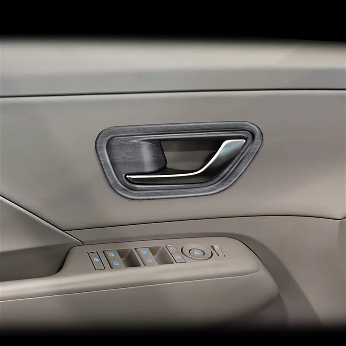 

Накладка на внутреннюю дверную ручку автомобиля для Hyundai KONA 2024+, аксессуары для салона автомобиля, текстура древесины — L49A