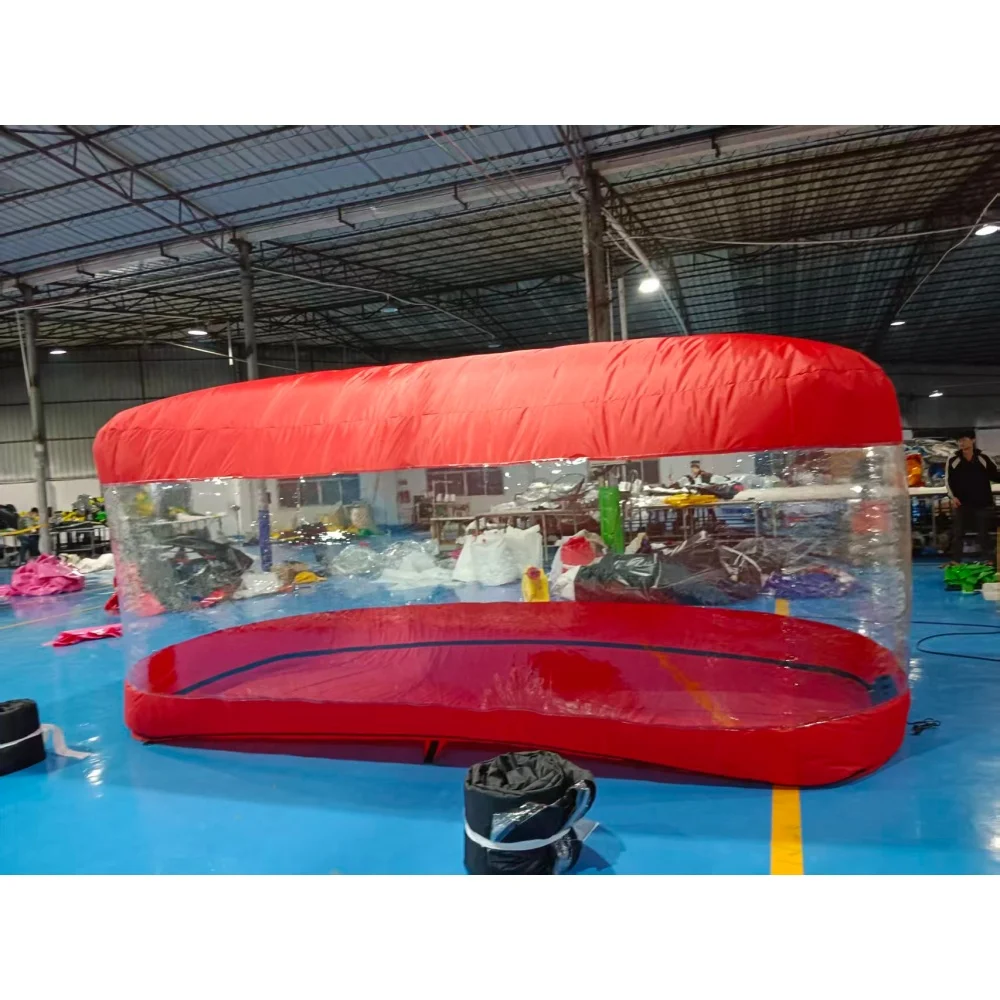 

！@Outdoor Portable Transparent Eco-Friendly Big Inflatable Car Cover Storage Tent Oxford Material Custom Size Dustproof Durable