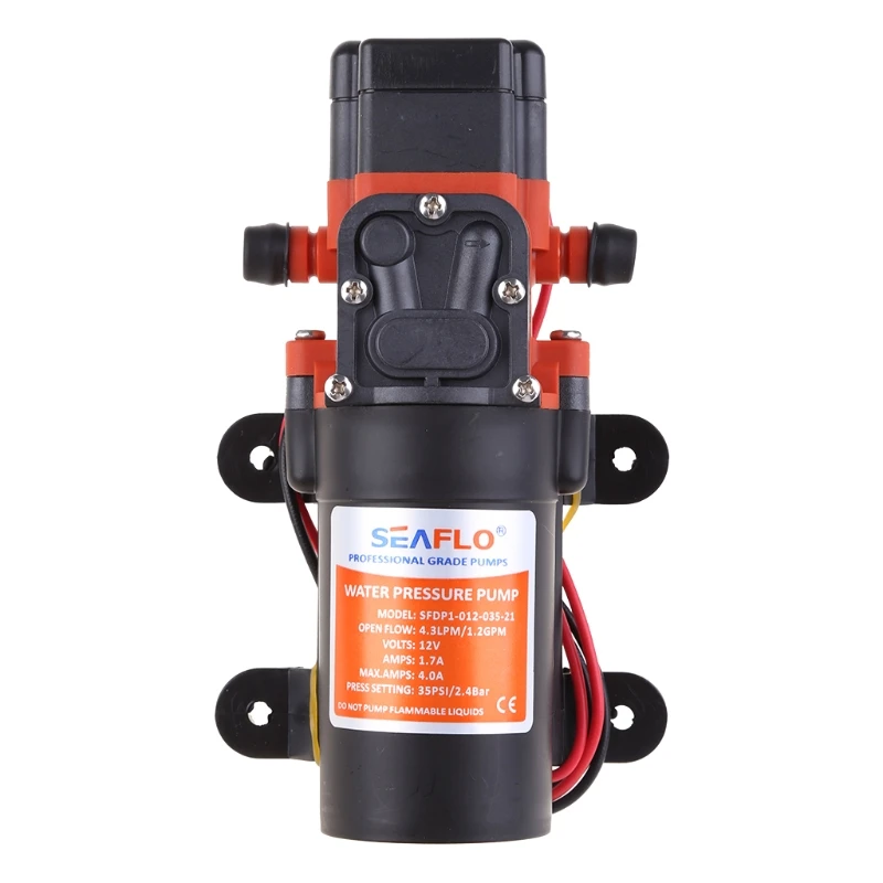 Pompa Air Transfer Listrik Portabel 35PSI Pompa Diafragma Air Self-priming