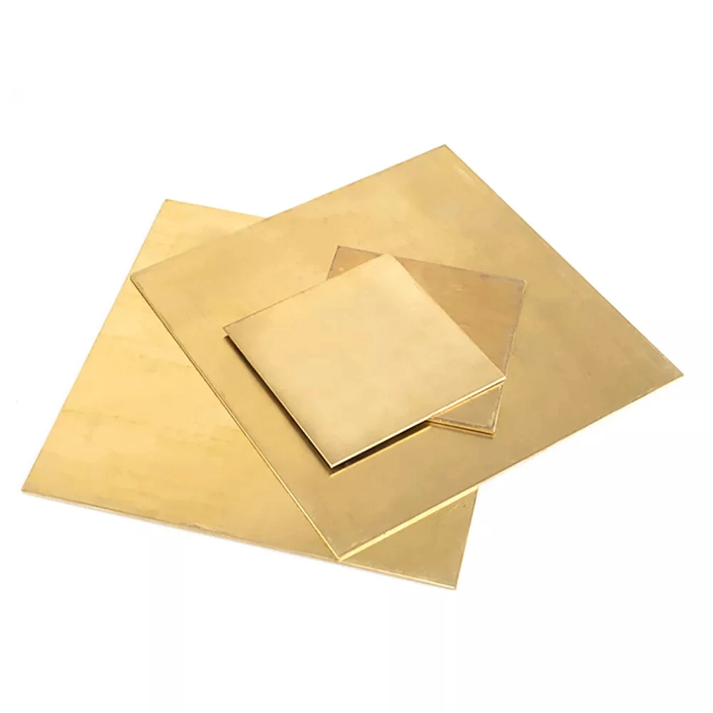4Pcs H62 Brass Sheet Thickness 0.1mm 0.15mm 0.2mm 0.3mm Brass Plate Cutting CNC Frame Model Mould DIY Contruction Brass Pad