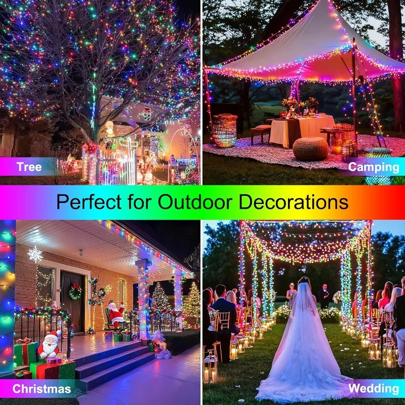 Halloween Fairy String Lights LED Solar Powered Fairy Lights with 8 Modes Waterproof for Outdoor Christmas Yard Party Patio