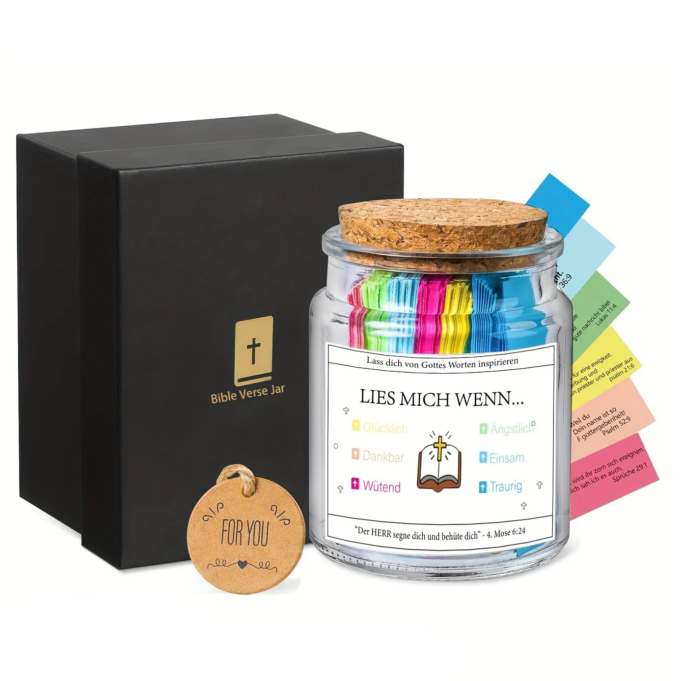 

Quran Verse Jar Spiritual Comfort Verses Prayer Bottle Scripture Prayer Positive Thinking Emotional Easter Baptism Gifts Box