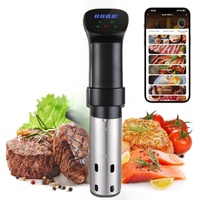 1100W Advanced Sous Vide Precision Cooker Stainless Immersion Circulator Machine with WiFi APP & Recipes LED Touch Controls
