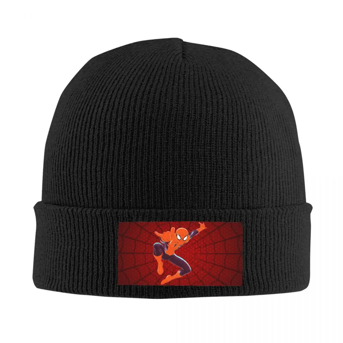 

Custom Superhero Spider Man Bonnet Hat Knitted Hats Men Women Hip Hop Unisex Warm Winter Skullies Beanies Caps