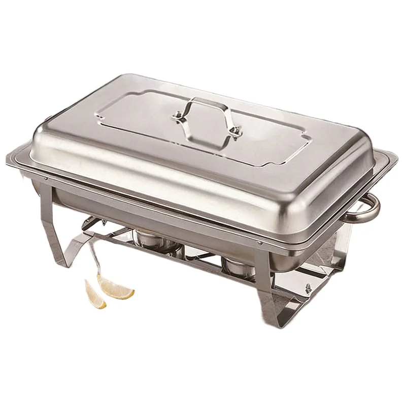 Thickened Stainless Steel Buffet Furnace Alcohol Heating and Insulation Grid Buffy Furnace Hotel Restaurant Furnace