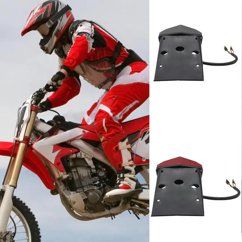 Dirt Bike Lights Waterproof Cool LED Motorcycle Tail Lights With Energy-Saving Multi-functional Dirtbike Light For Muddy