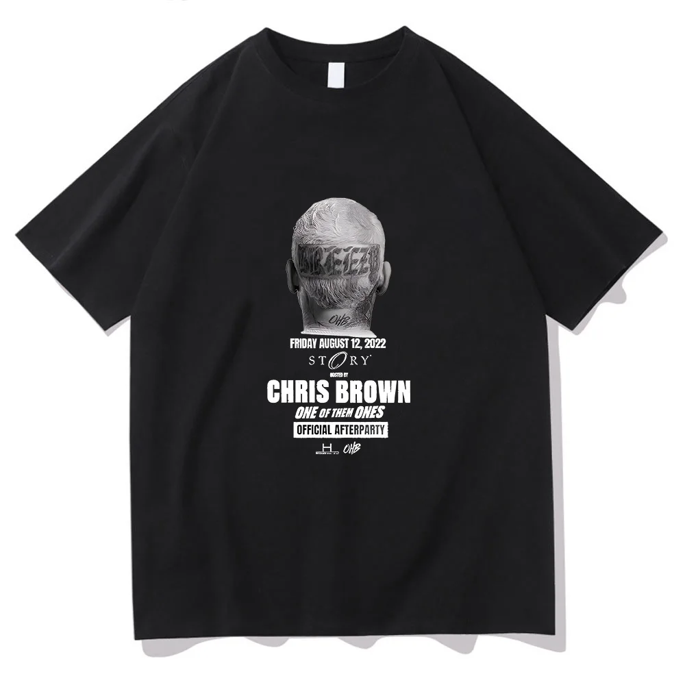

Chris Brown T-shirt Short Sleeve Fashion O-neck Tee-shirt Graphic Printing Hip Hop Vintage Tshirt Ropa Hombre Cotton Clothing