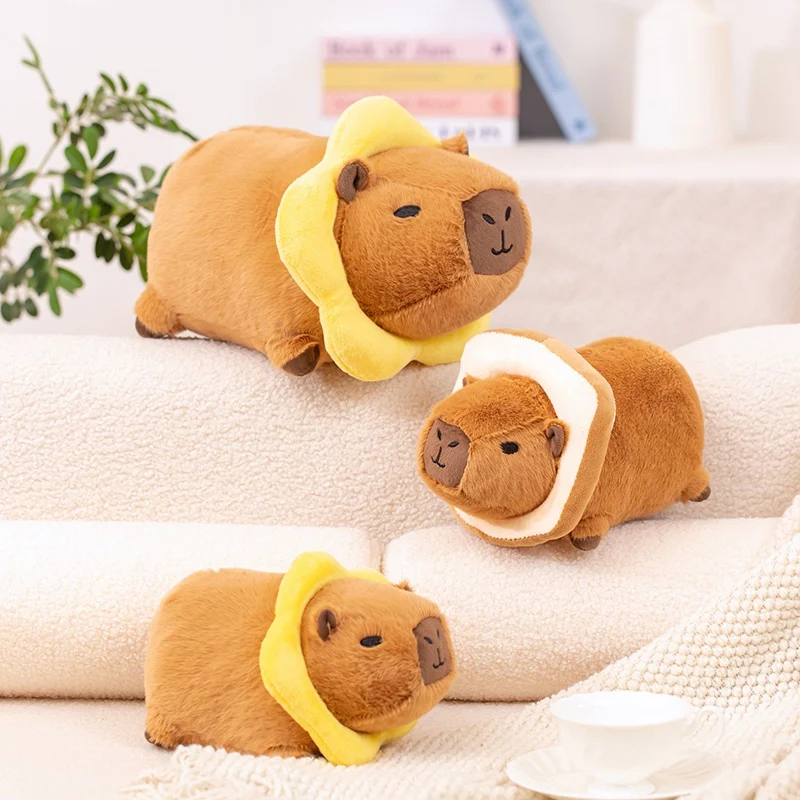 

Pawn Capybara Cute Animal Plush Toy Capybara Plush Doll Sun Flower Capibala Children'S Birthday Christmas Gifts